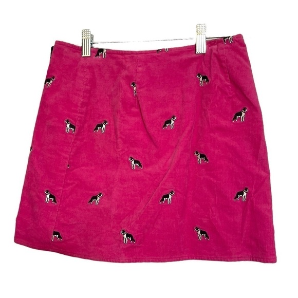 Lilly Pulitzer Buster And Palms Reversible Corduroy Mini Skirt - Picture 1 of 12